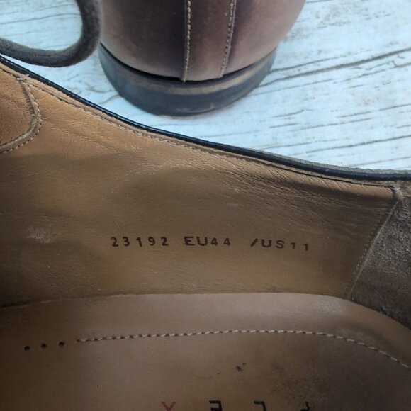 Magnanni Flex Brown Leather Oxford Dress Shoes Men Size 11 - Picture 5 of 8